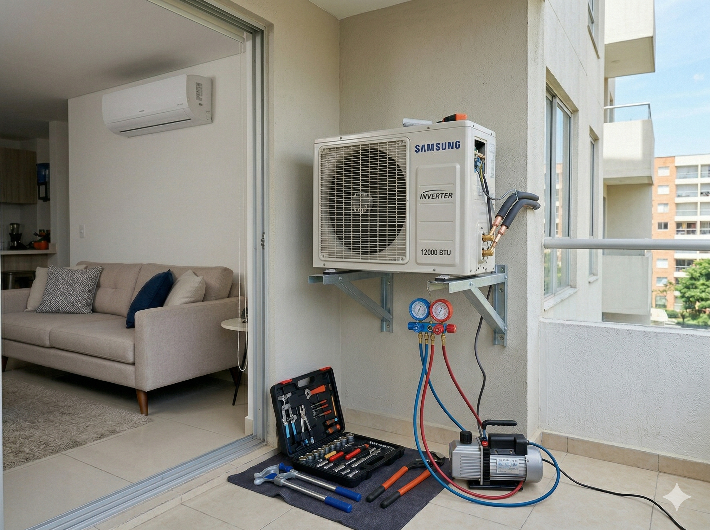 Instalación aire acondicionado LG